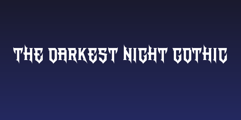 The Darkest Night Gothic Social Header