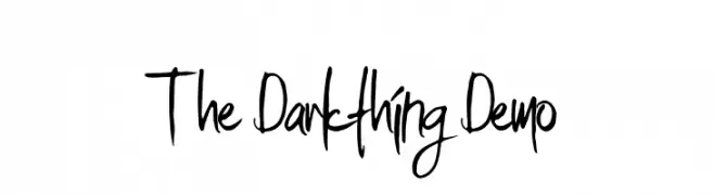 The Darkthing Demo  Frei Schriftart Herunterladen