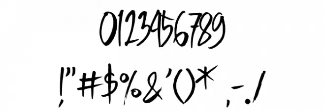 The Darkthing Demo Font OTHER CHARS