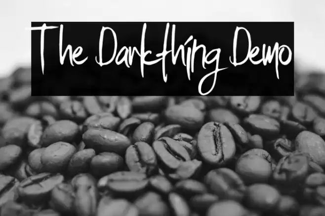 The Darkthing Demo Font examples