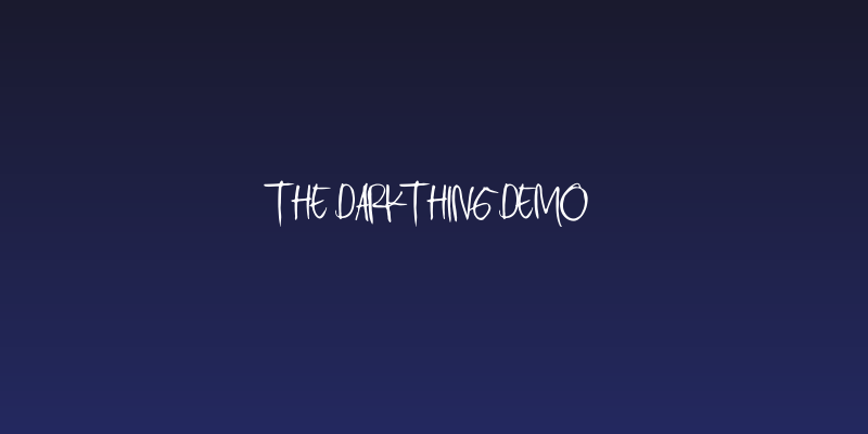 The Darkthing Demo Social Header