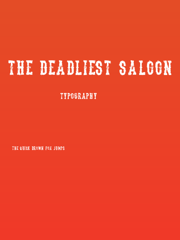 The Deadliest Saloon Poster