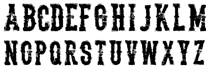 The Deadliest Saloon Font Litere mici