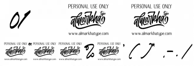 The Dear Font OTHER CHARS