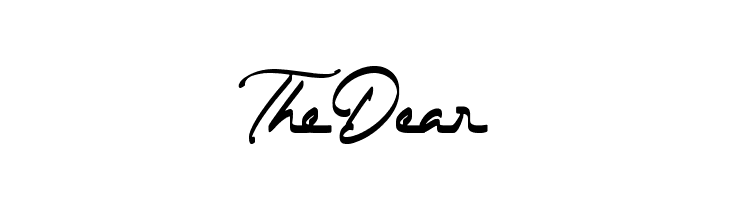 The Dear  免费字体下载