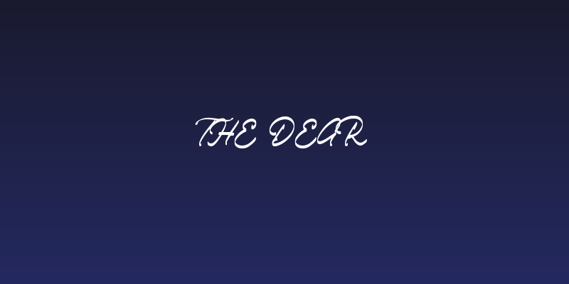 The Dear Social Header