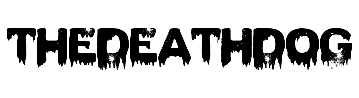 The Death Dog  les polices de caractères gratuit télécharger