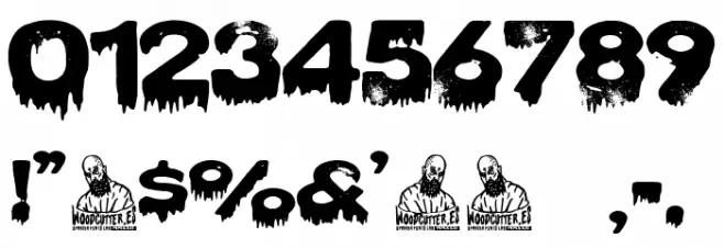 The Death Dog Schriftart Anderer Schreiben