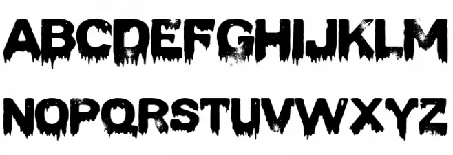 The Death Dog Schriftart Groß