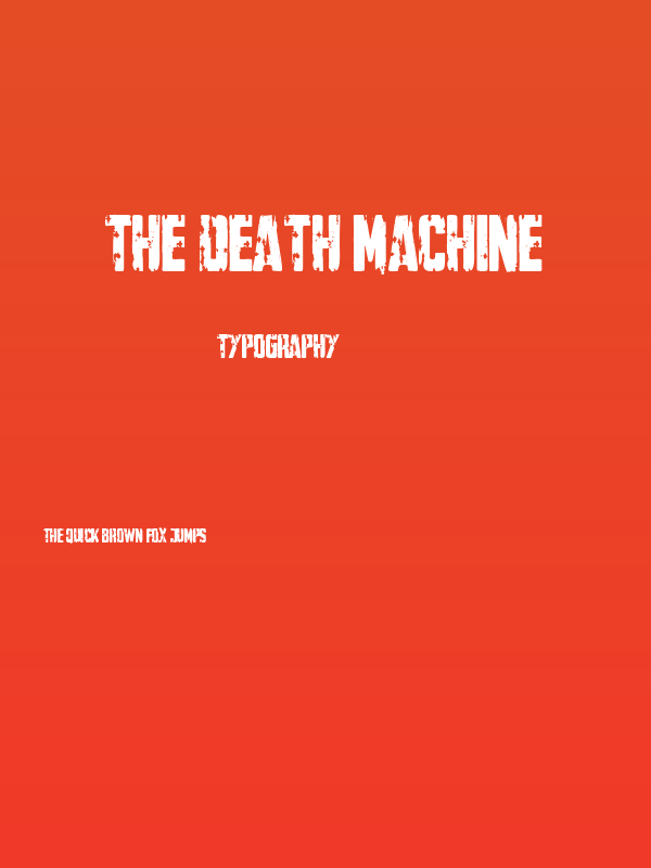 The Death Machine Poster