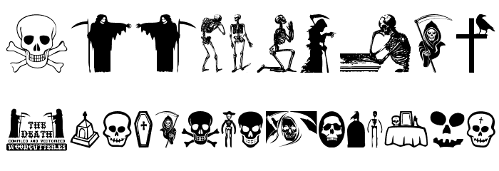The Death Font OTHER CHARS