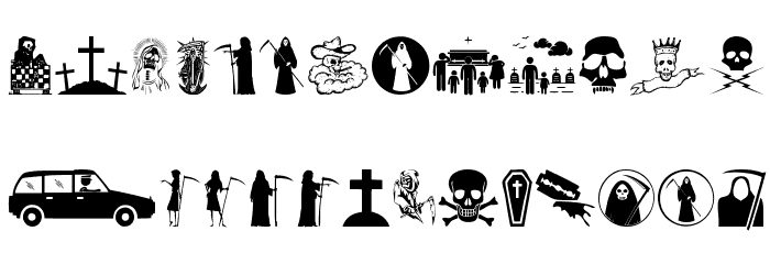 The Death Font LOWERCASE