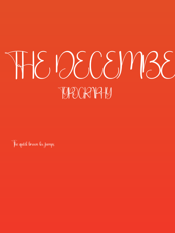 The December Poster