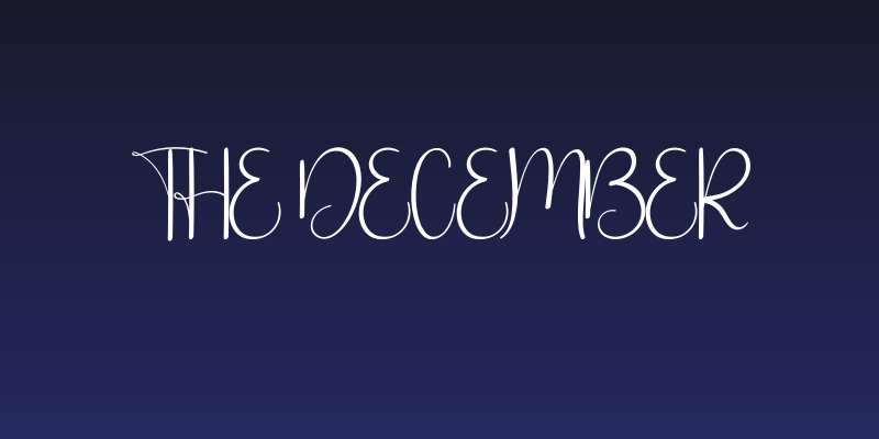 The December Social Header