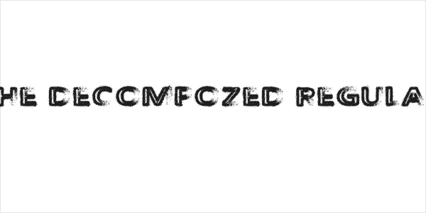 The Decompozed Regular Logo