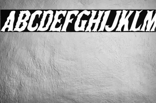 The Deep Horror! Font examples