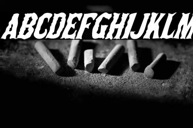 The Deep Horror! Font examples