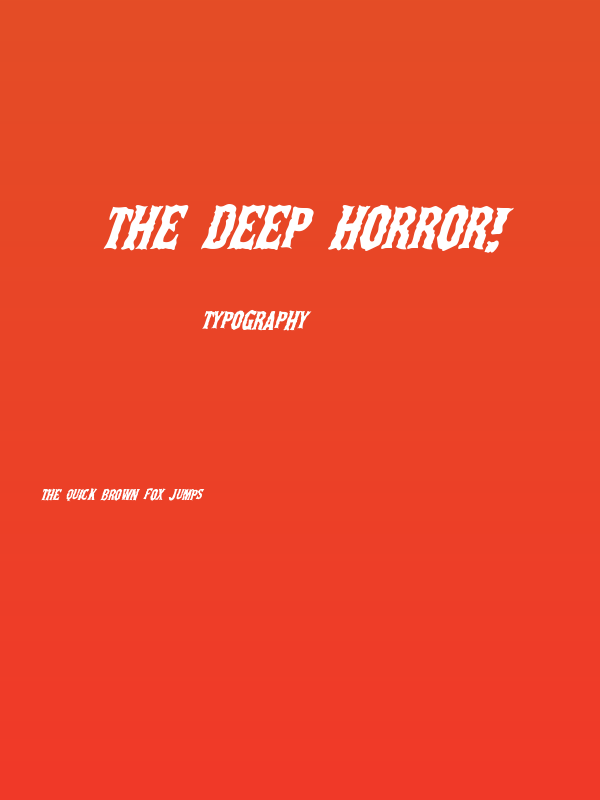 The Deep Horror! Poster