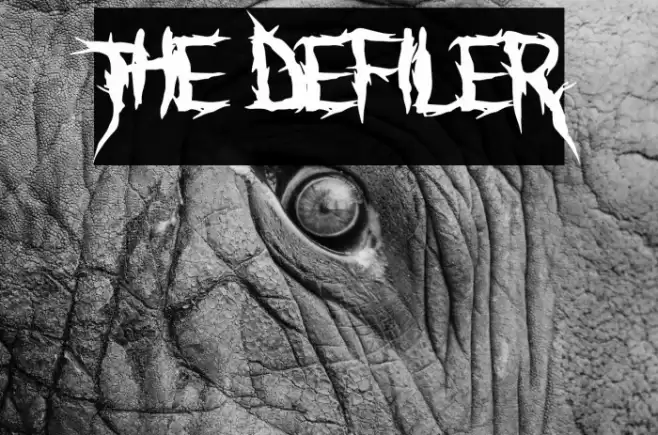 The Defiler Font examples