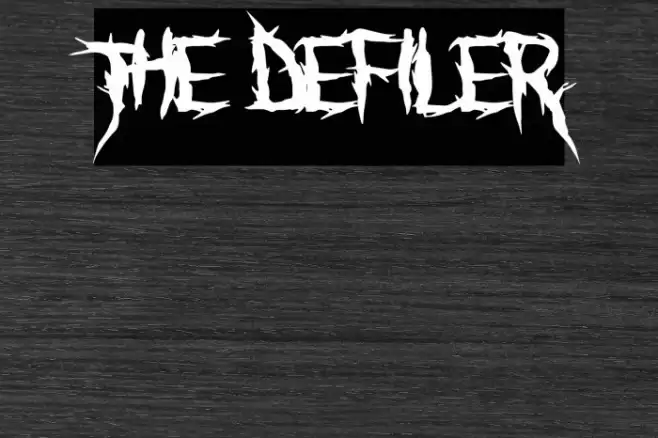 The Defiler Font examples