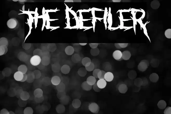The Defiler Font examples
