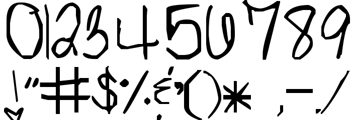 The Definition of Tabulous Font OTHER CHARS