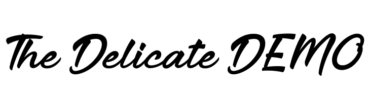 The Delicate DEMO  免费字体下载