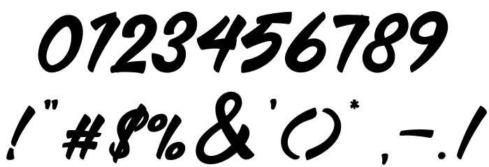 The Delicate DEMO Font OTHER CHARS