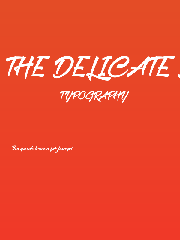 The Delicate DEMO Poster