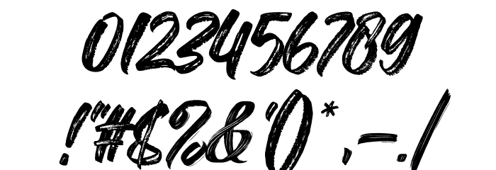 The Deliver Font OTHER CHARS