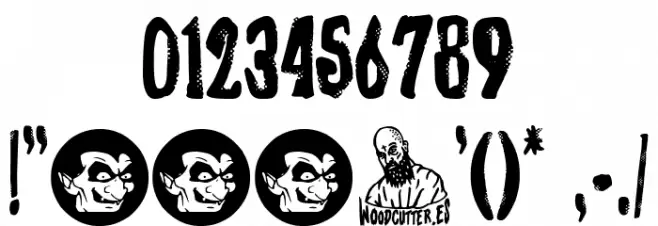 The Democratic Vampires Font OTHER CHARS