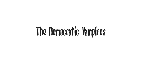 The Democratic Vampires Logo