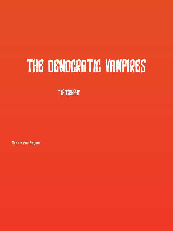 The Democratic Vampires Poster