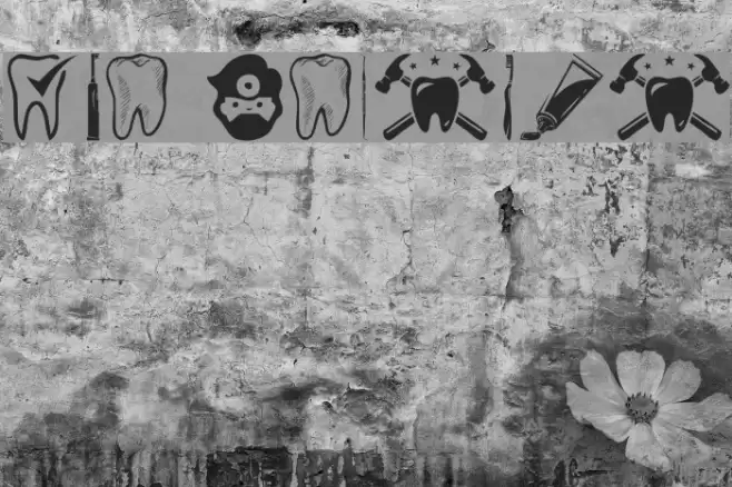 The Dentist Font examples