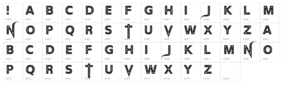The Devil Net Character Map