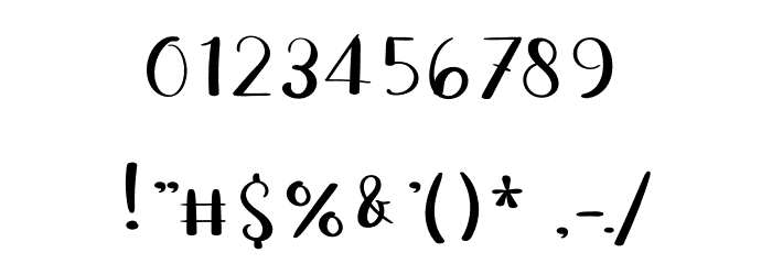 The Diamond Font OTHER CHARS