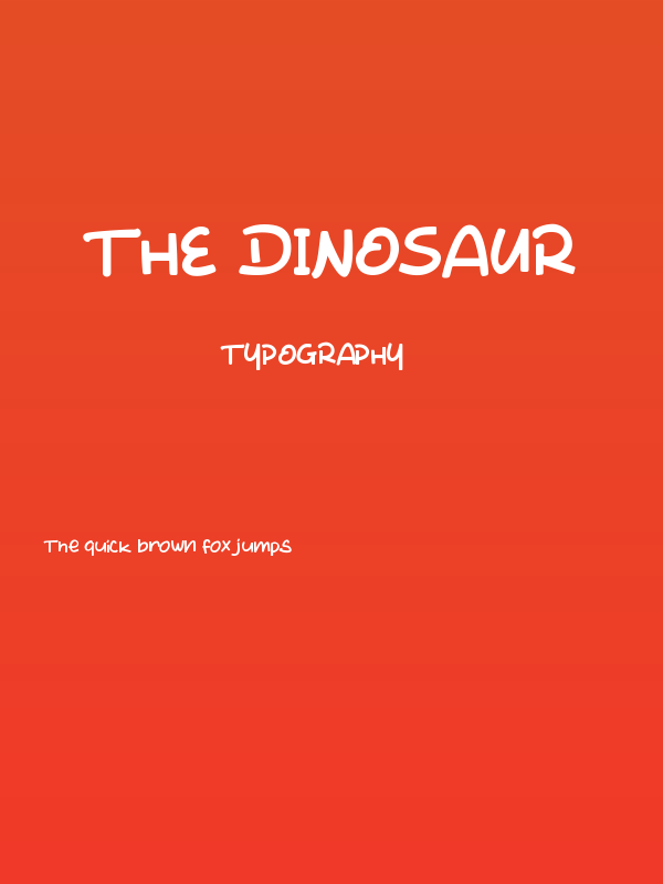 The Dinosaur Poster