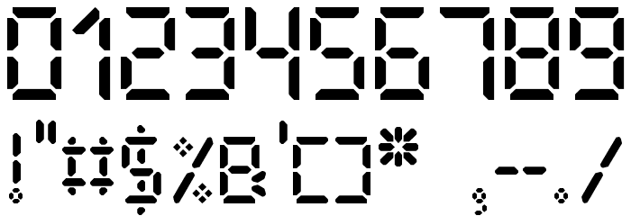 The Display St フォント その他の文字