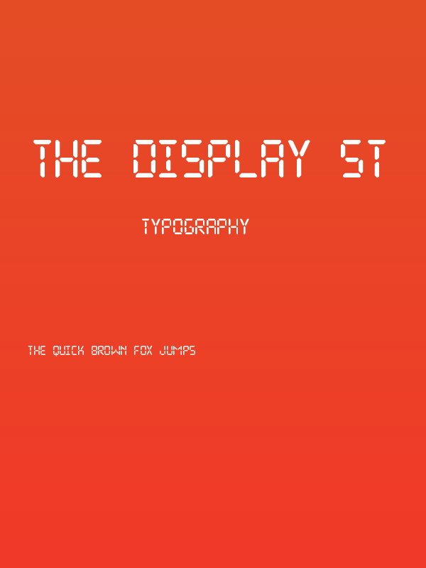 The Display St Poster