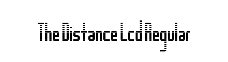 The Distance Lcd Regular  Descarca Fonturi Gratis