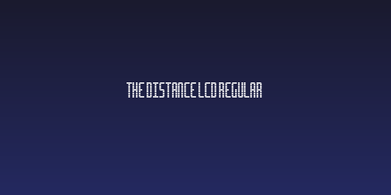 The Distance Lcd Regular Social Header