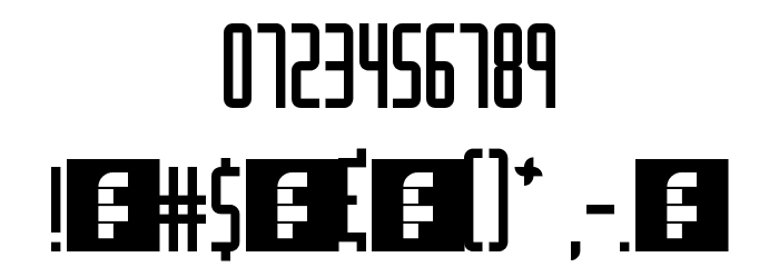 The Distance Regular Font OTHER CHARS
