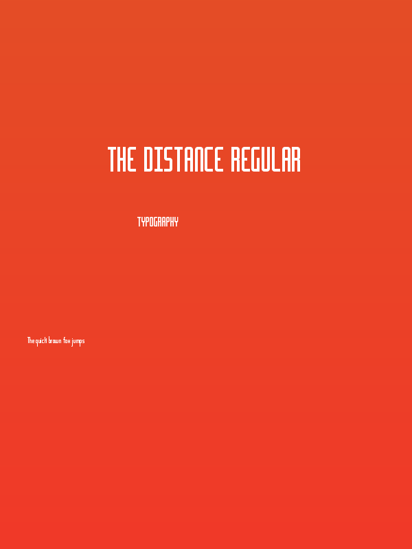 The Distance Regular Poster