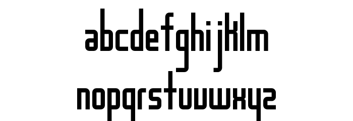 The Distance Regular Font LOWERCASE