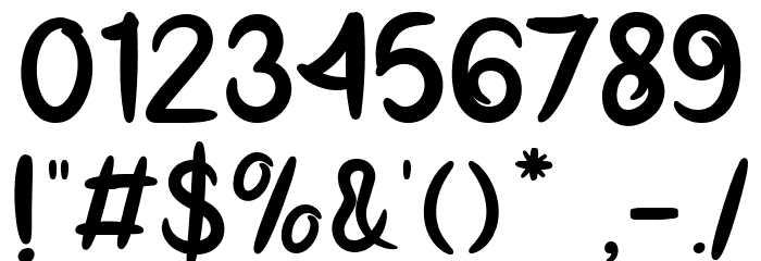 The Djuckie Font OTHER CHARS