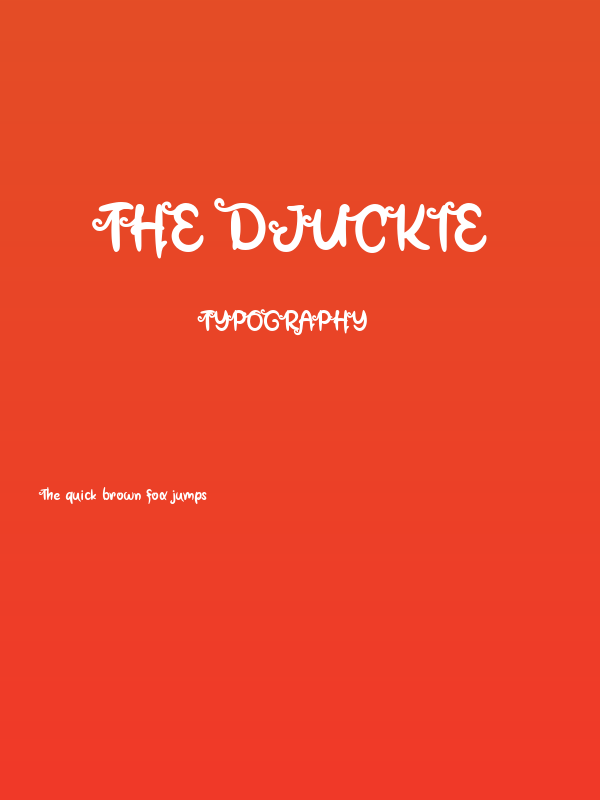 The Djuckie Poster