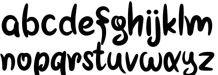 The Djuckie Font LOWERCASE
