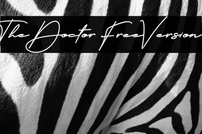 The Doctor FreeVersion Font examples