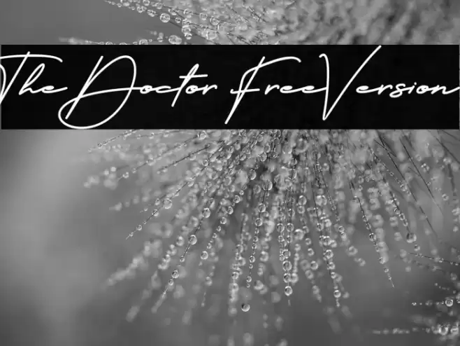 The Doctor FreeVersion Font examples