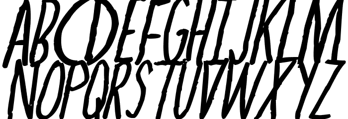 The Dog Ate My Homework Bold Italic Schriftart Groß